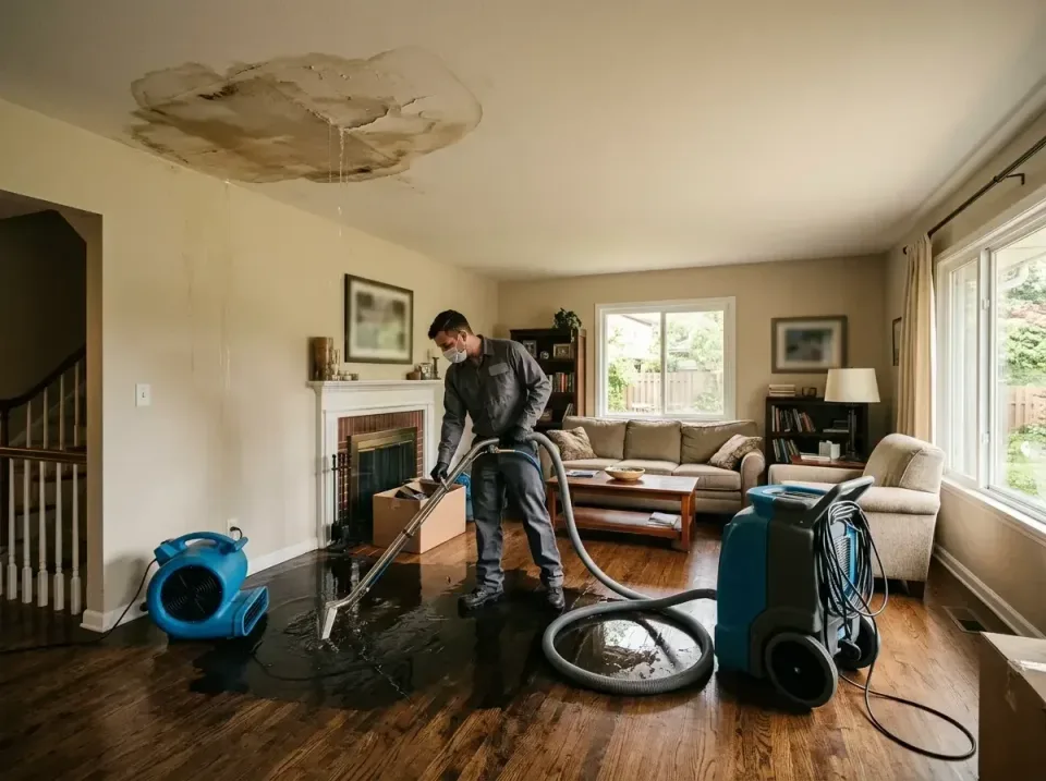 attic-pipe-burst-ceiling-drip-008 — frequently asked questions, Water Damage Restoration & Carpet Care in Lake of the Woods,…